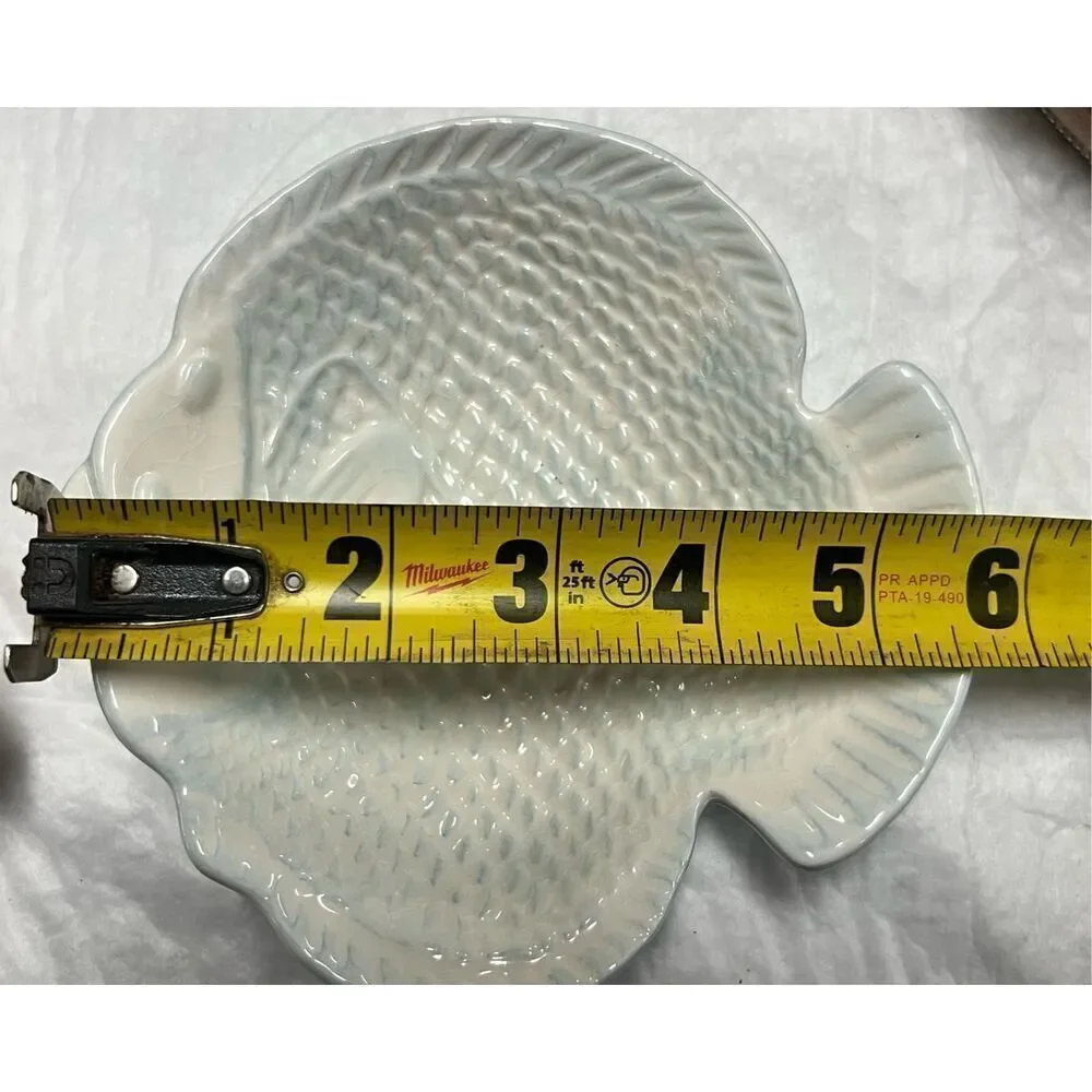 Boston Warehouse Flounder Fish Starfish Fish Shape Plates trinket holders rings